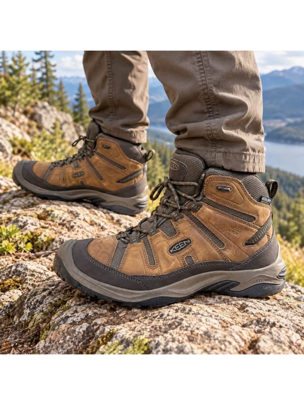 NWOT KEEN Circadia Mid Waterproof Men’s Hiking Boots Bison Brown Size 10.5